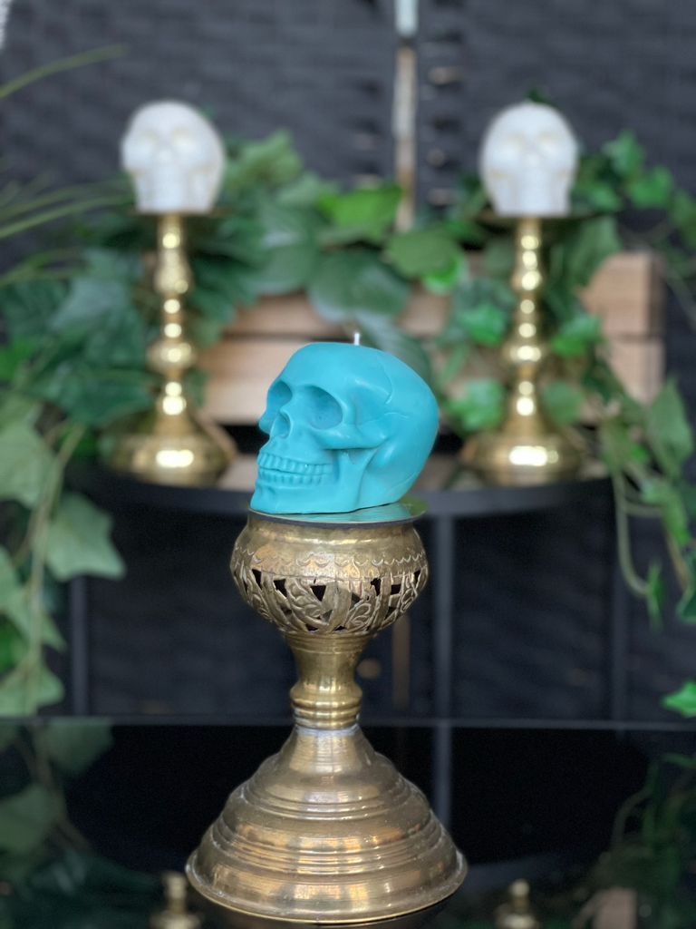 Handmade Skull Candle