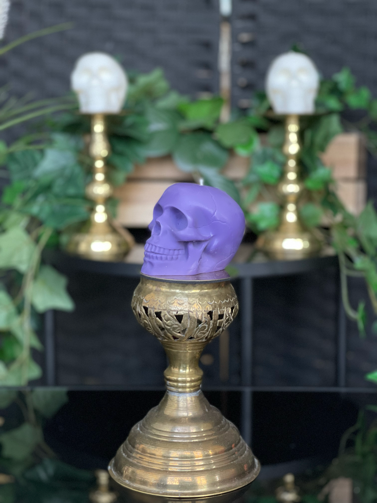 Handmade Skull Candle
