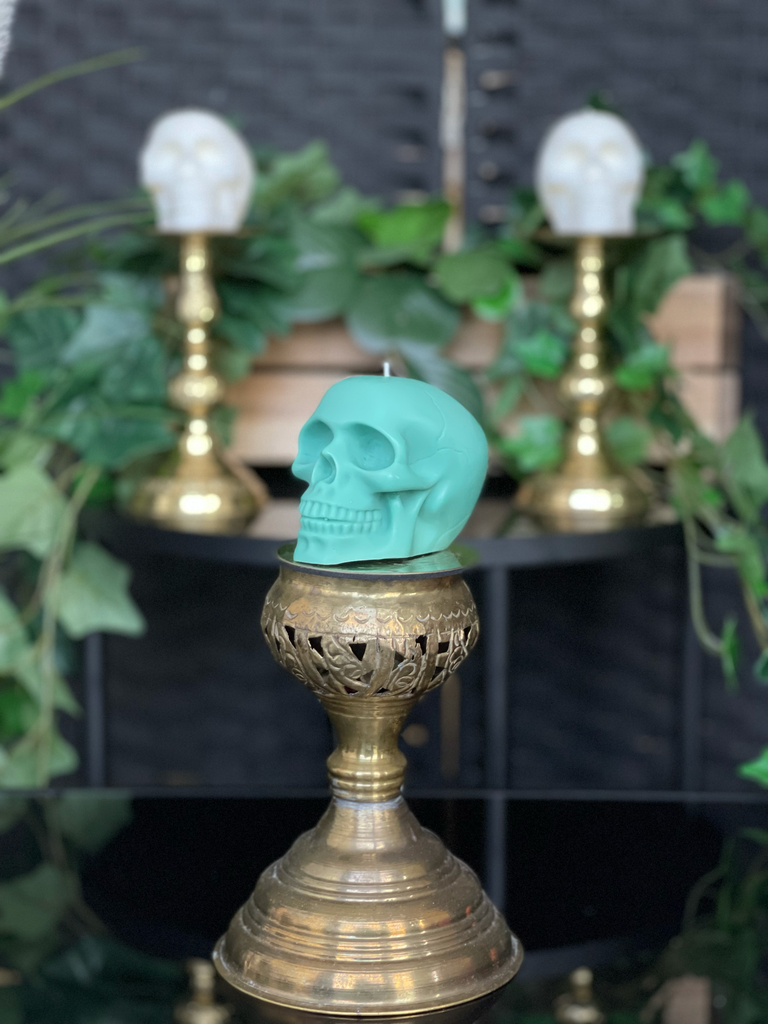 Handmade Skull Candle