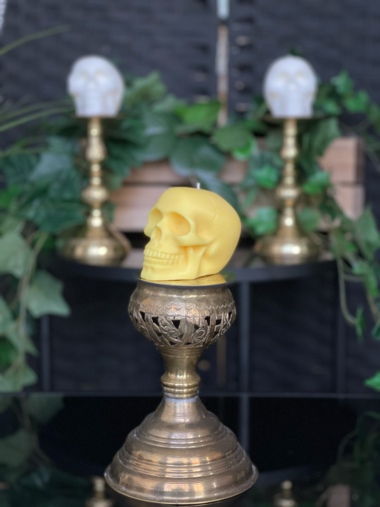 Handmade Skull Candle